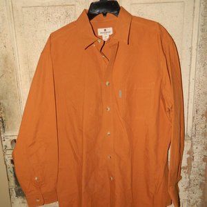 Woolrich Mens Long Sleeve Button Front Shirt Sz L (C-22)